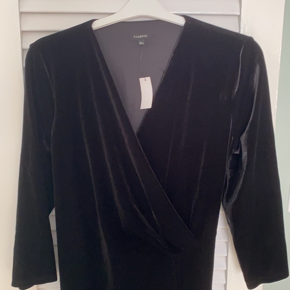 Talbots New Velvet Dress size L